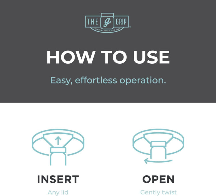 The Grip Jar Opener | Original Under Cabinet Jar Lid & Bottle Opener, Effortless for Weak Hands & Seniors with Arthritis - Made In USA