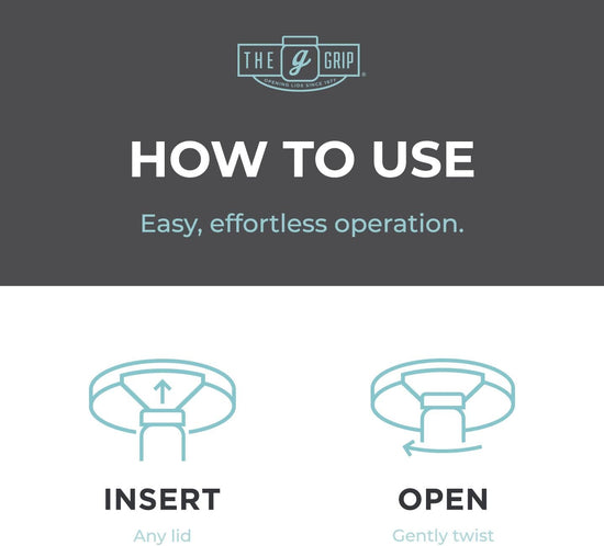 The Grip Jar Opener | Original Under Cabinet Jar Lid & Bottle Opener, Effortless for Weak Hands & Seniors with Arthritis - Made In USA