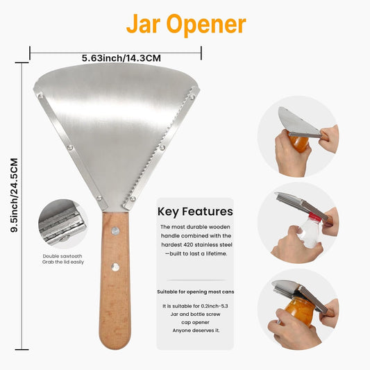 Jar Opener for Weak Hand & Seniors with Arthritis,Easy Twist Off Bottle Caps,Patent | Unique Kitchen Gadgets, Christmas Gifts for Elderly/Women/Men
