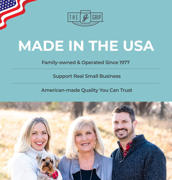 The Grip Jar Opener | Original Under Cabinet Jar Lid & Bottle Opener, Effortless for Weak Hands & Seniors with Arthritis - Made In USA